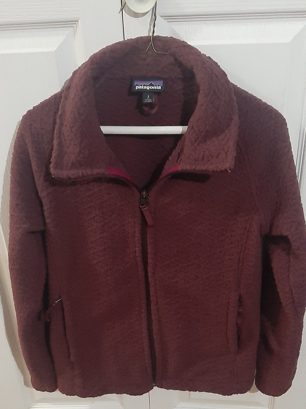 Patagonia Women's Burgundy Fleece Jacket